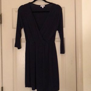 Navy Blue Long Sleeve Dress